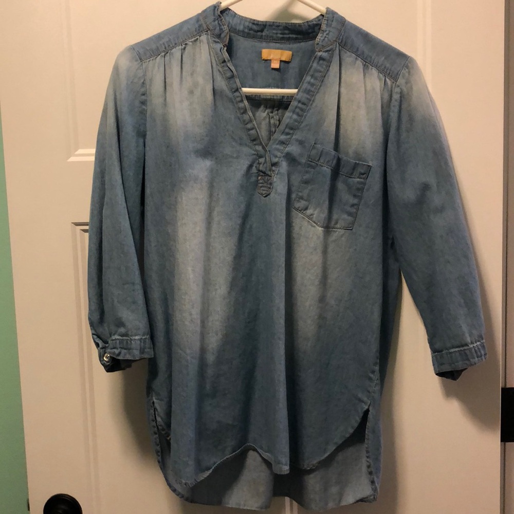 Chambray tunic